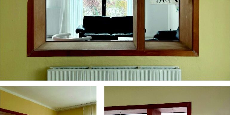Esszimmer mit Durchbruch zum Wohnzimmer
